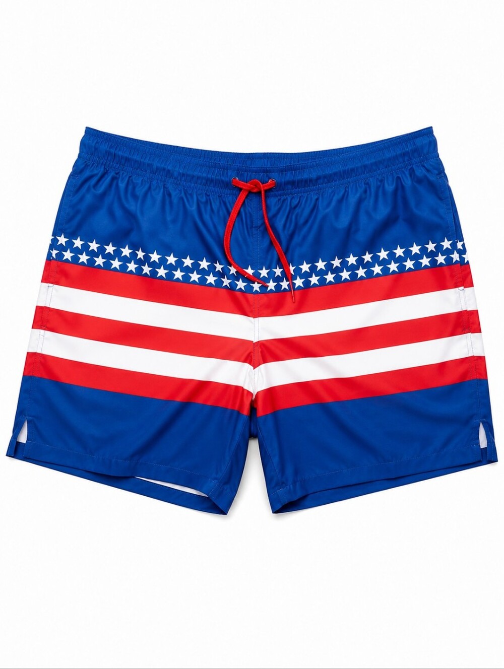 Blue Patriotic Swim Trunks